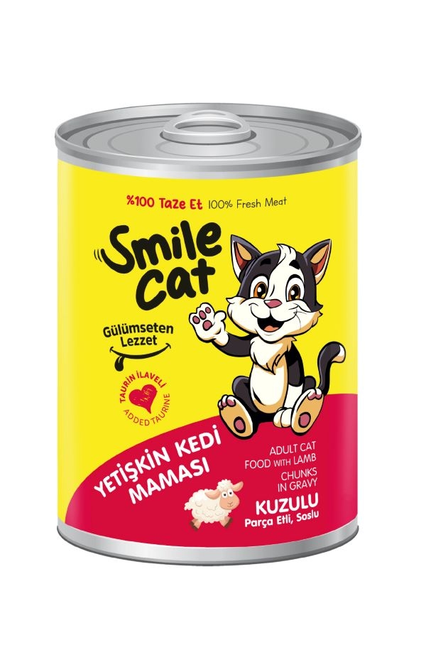 Smile Konserve Kedi Maması Kuzulu 400 Gr