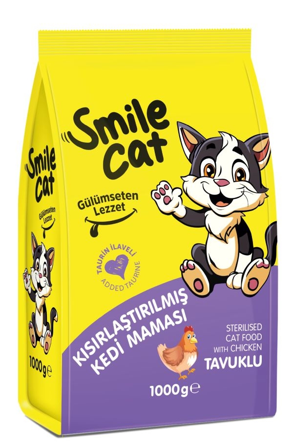 Smile Kuru Kedi Maması Yetişkin Kısır Tavuklu 1000 Gr