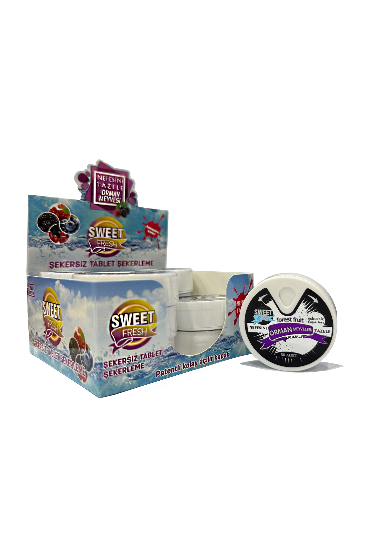 SWEET FRESH ORMAN MEYVESİ AROMALI ŞEKERSİZ ŞEKER 10GR