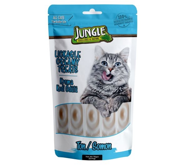 Jungle Krema Kedi Ödül Maması Ton & Somon 14 Gr *5'li