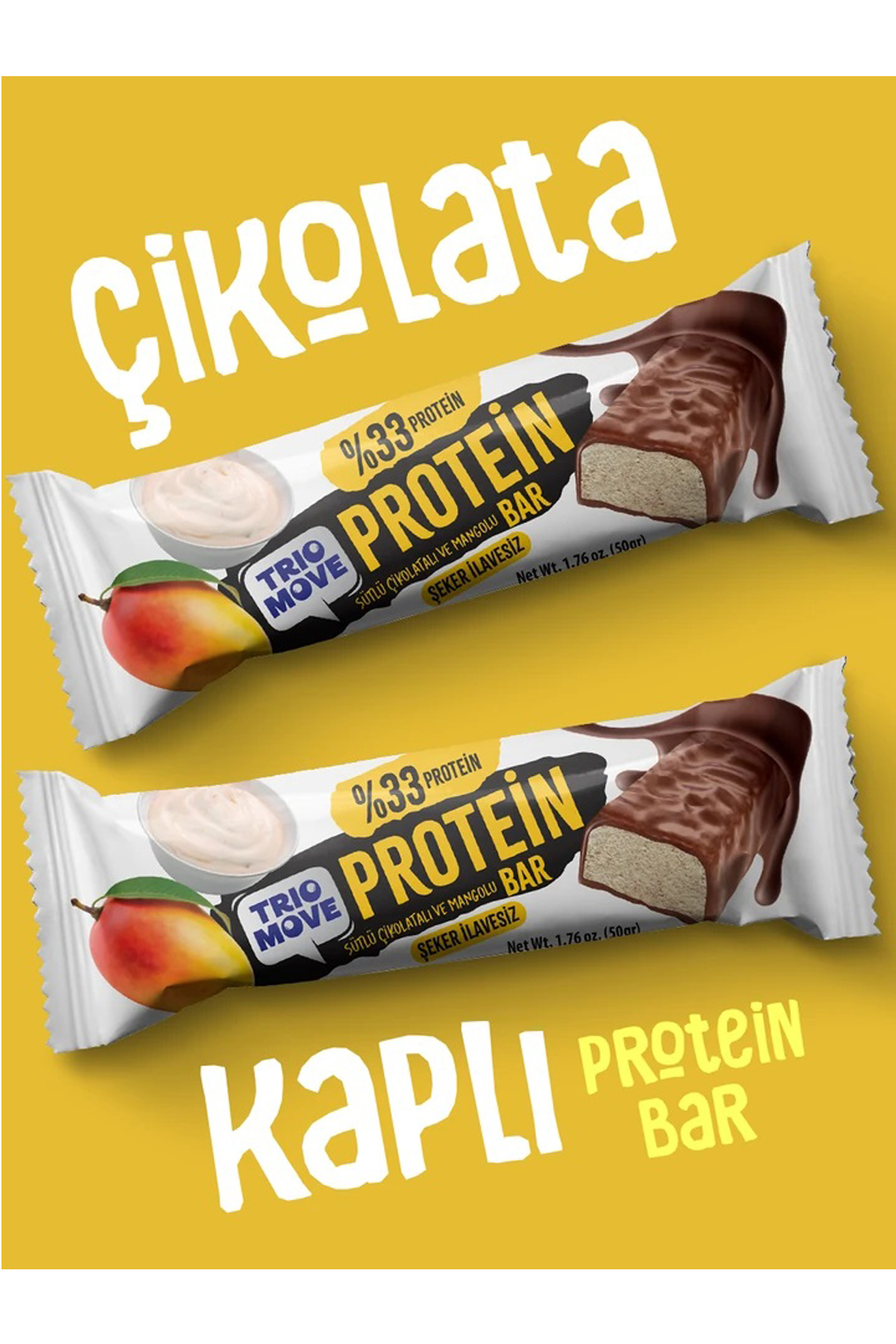 Trio Move %33 Protein Bar Mango Ve Yoğurt 50 Gr