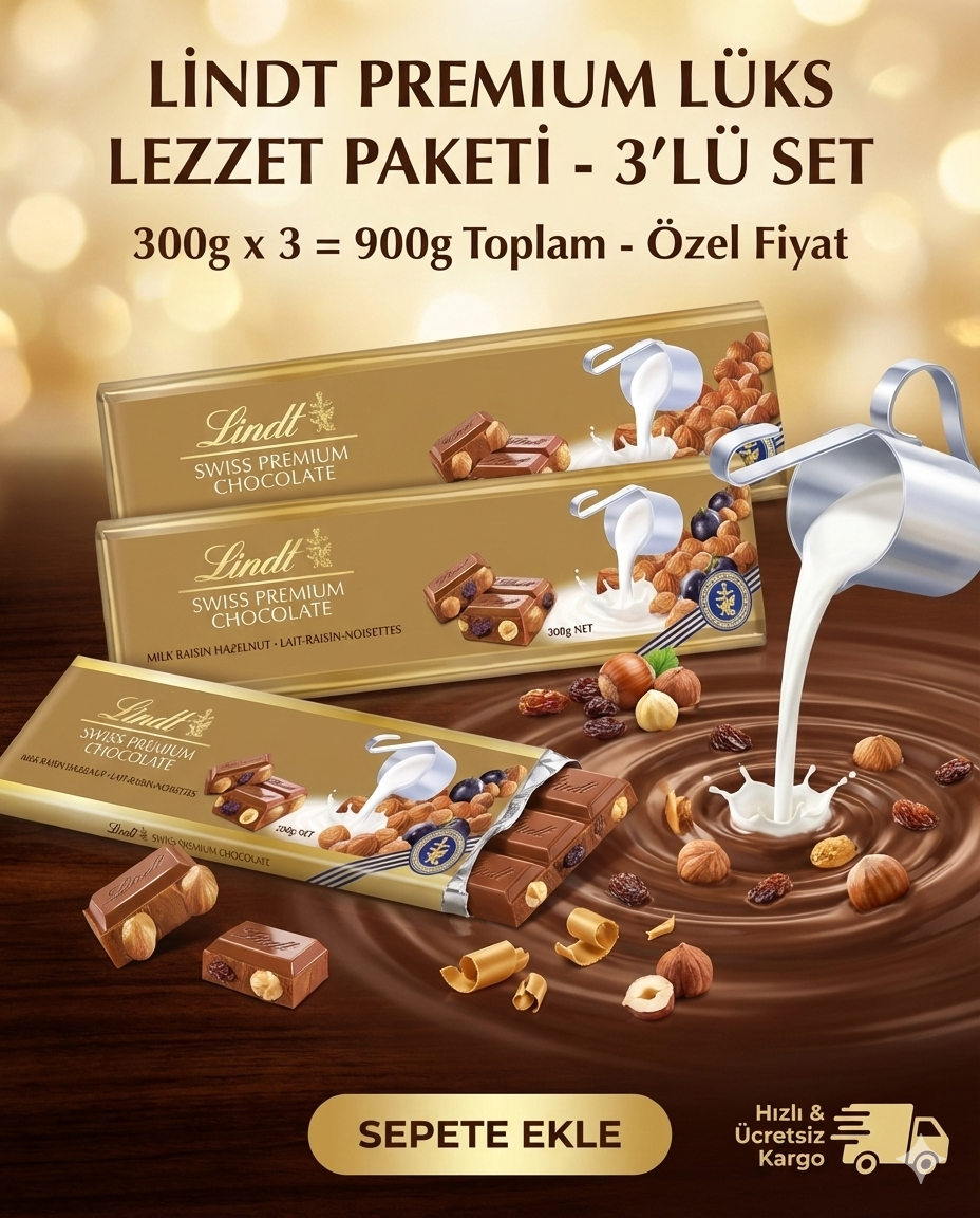 Lindt Altın Seri 3’lü Tadım Paketi