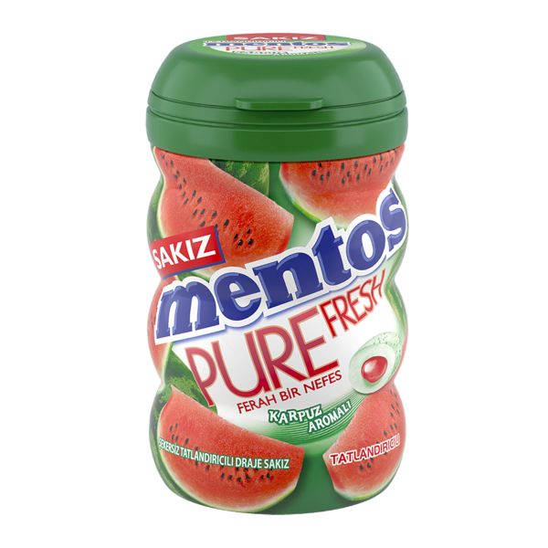 Mentos Pure Karpuz Aromalı Draje Sakız 60 Gr