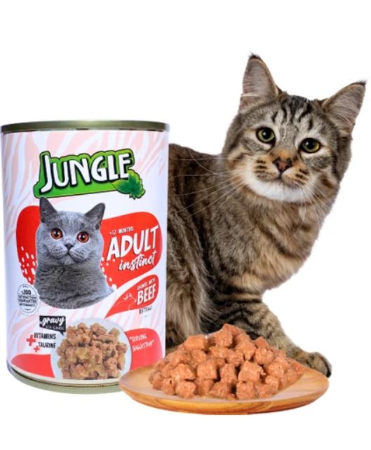 Jungle Konserve Kedi Maması Biftekli 400 Gr