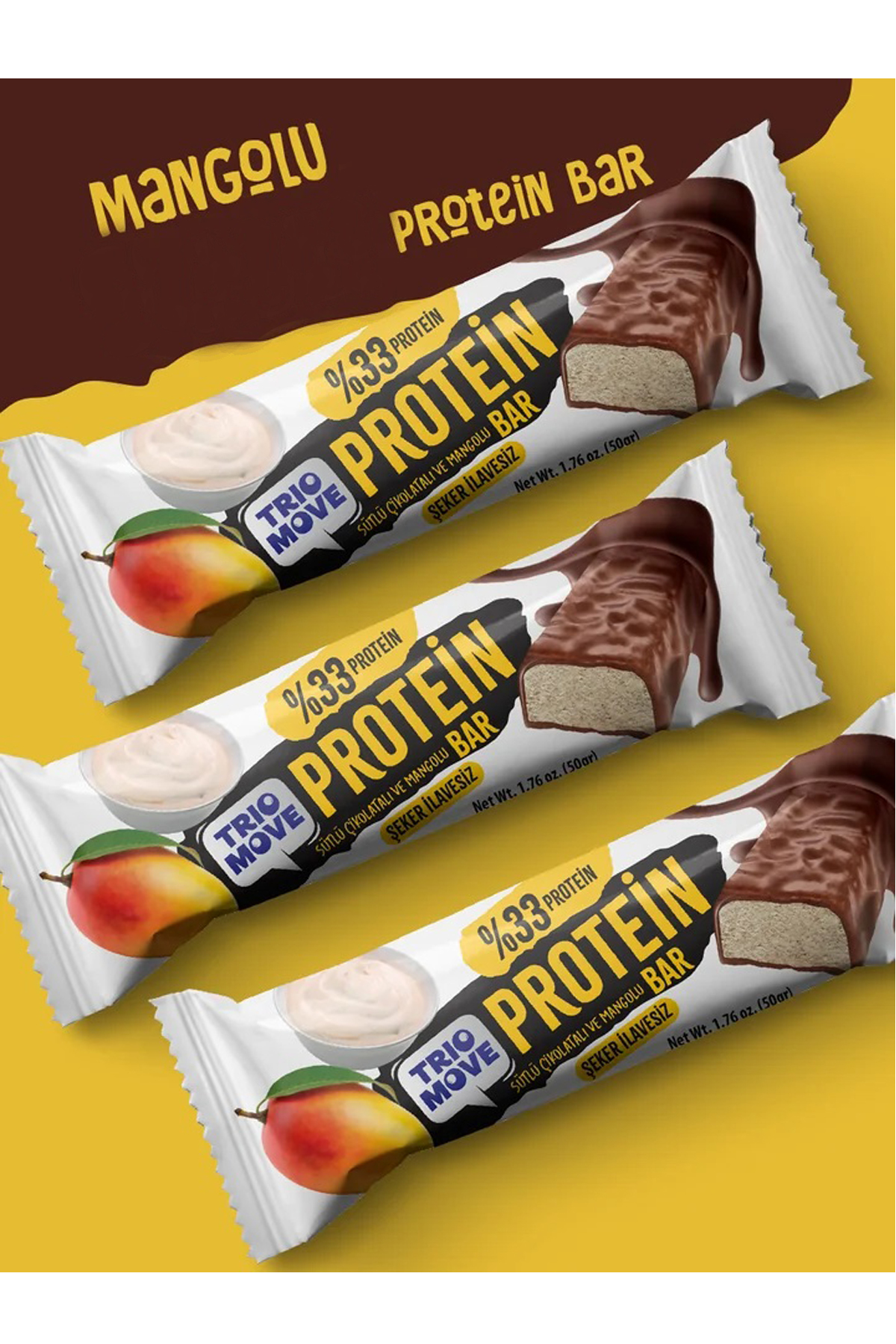 Trio Move %33 Protein Bar Mango Ve Yoğurt 50 Gr