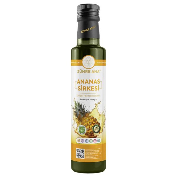 ZÜHRE ANA ANANAS SİRKESİ DOĞAL FERMANTASYON 500 ML 