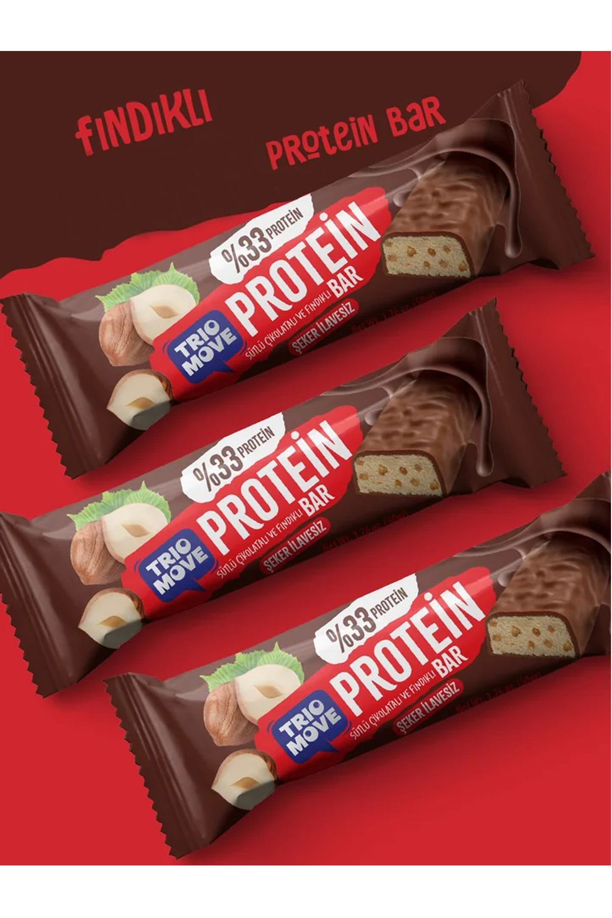 Trio Move %33 Proteın Bar Fındıklı Ve Sütlü 50 Gr