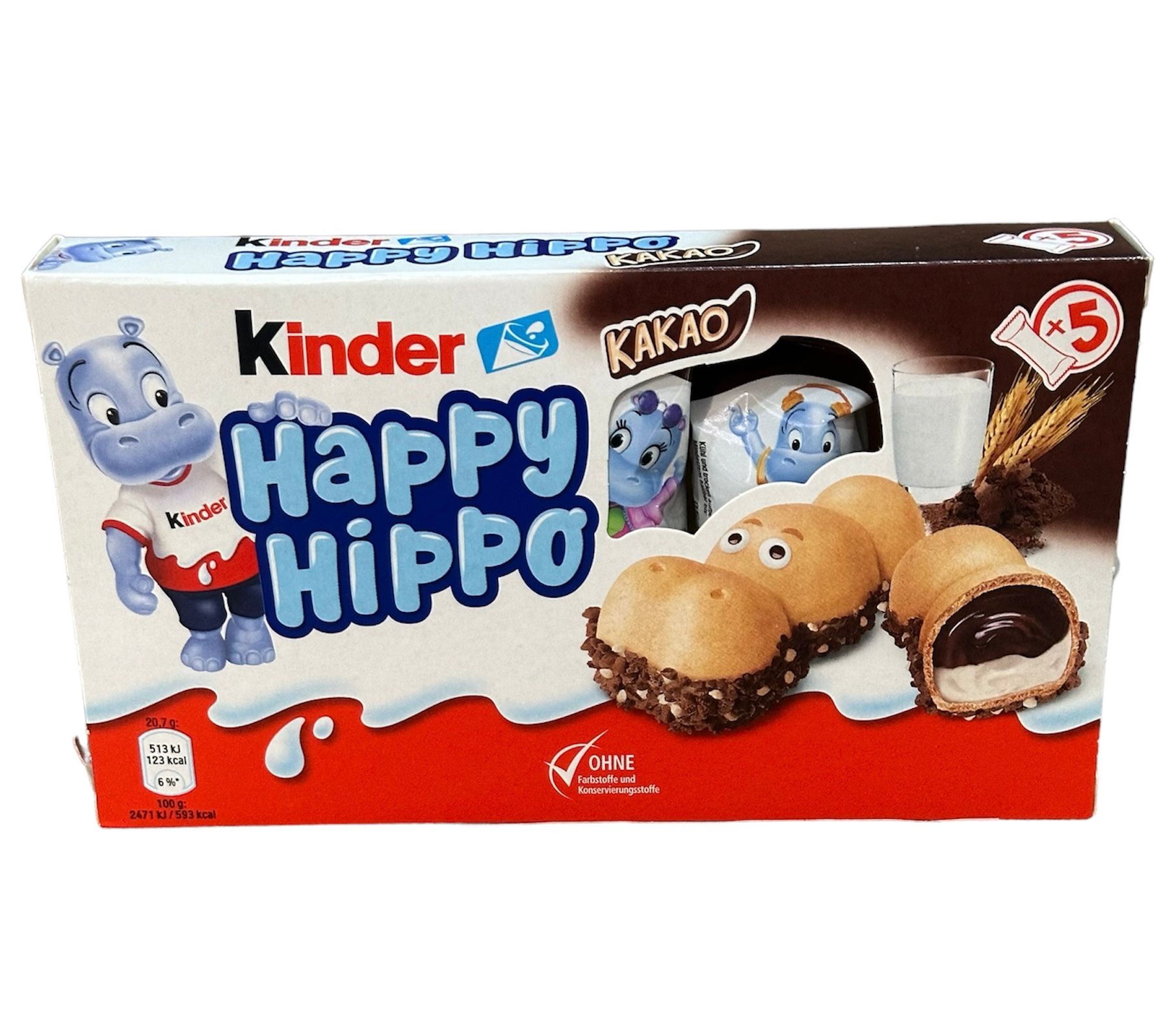 KİNDER HAPPY HİPPO KAKAOLU BİSKÜVİ  103,5 GR