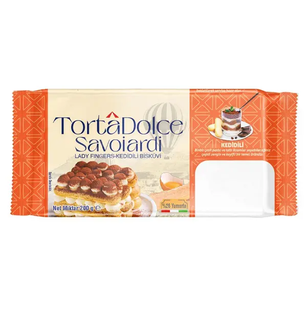 Tortadolce Savoiardi Kedi Dili 200 Gr