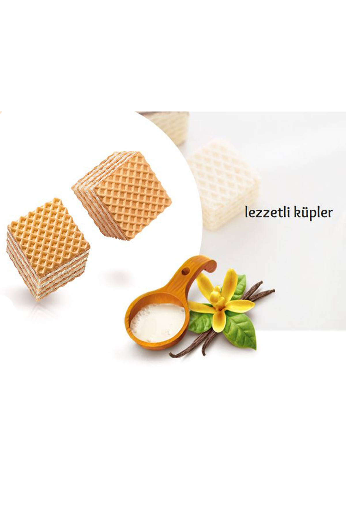 BALOCCO WAFERS MİLK VANİLLA KÜP GOFRET (VANİLYALI) 250 GR