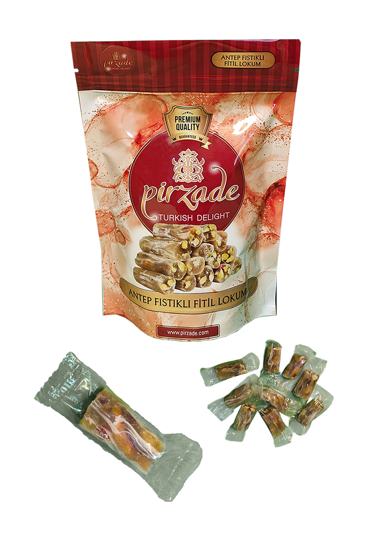 Pîrzade Premium Quality Antep Fıstıklı Fitil Lokum 150 gr