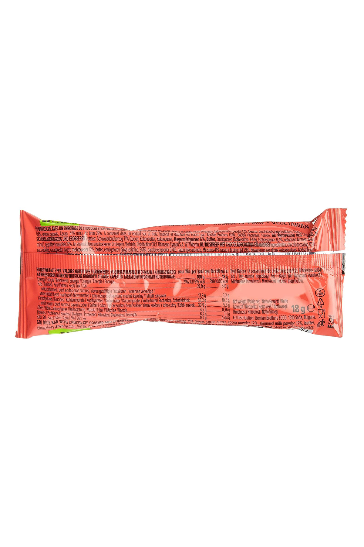 Benlian Choco Rocky Rice Strawberry 18 g