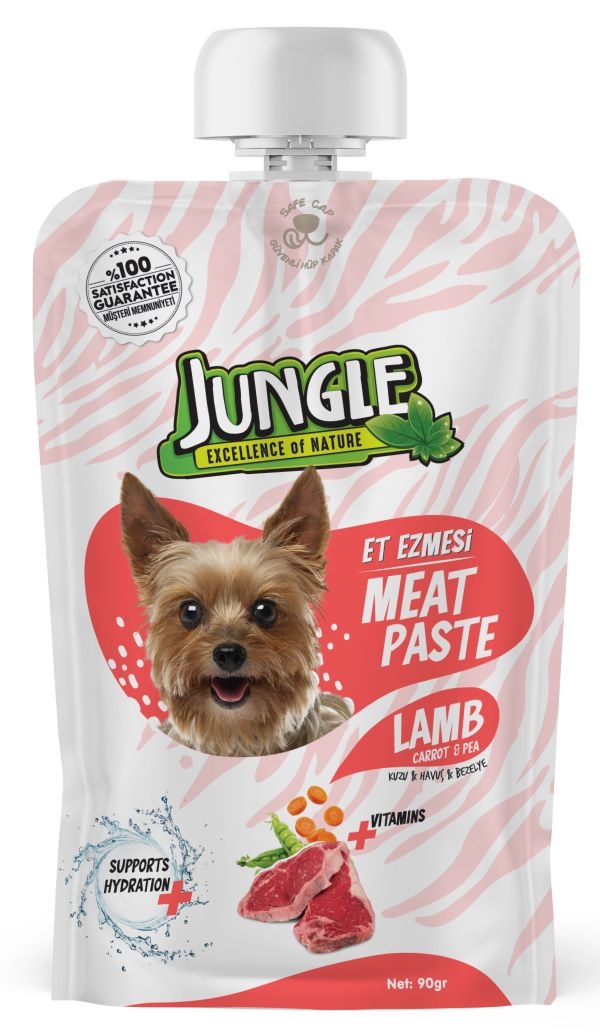 Jungle Et Ezmesi Köpek Taze Kuzulu & Havuçlu 90 Gr