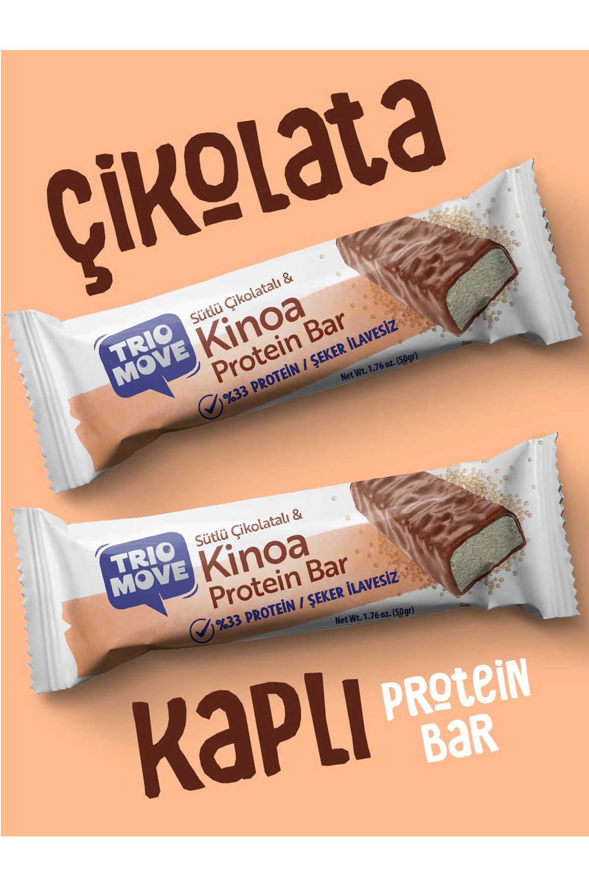 Trio Move %33 Protein Bar Kinoa Ve Sütlü 50 Gr