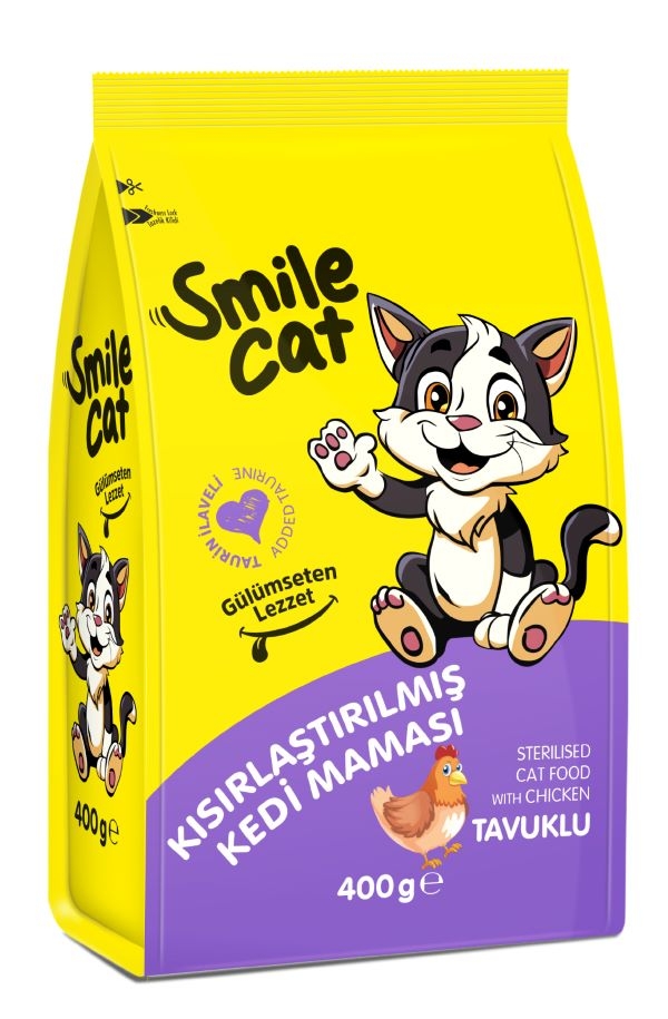 Smile Kuru Kedi Maması Yetişkin Kısır Tavuklu 400 Gr