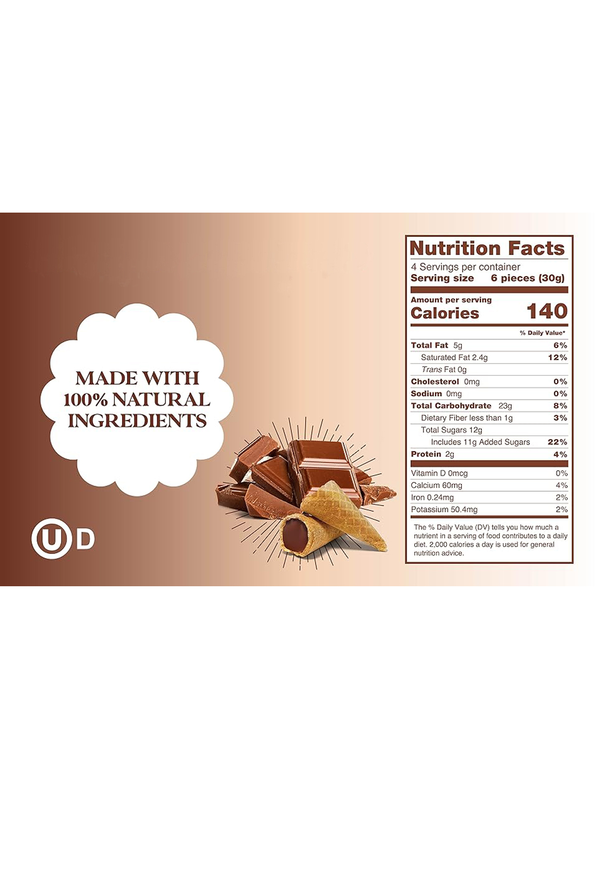 Got Milk Mini Waffle Cones Chocolate 119 gr
