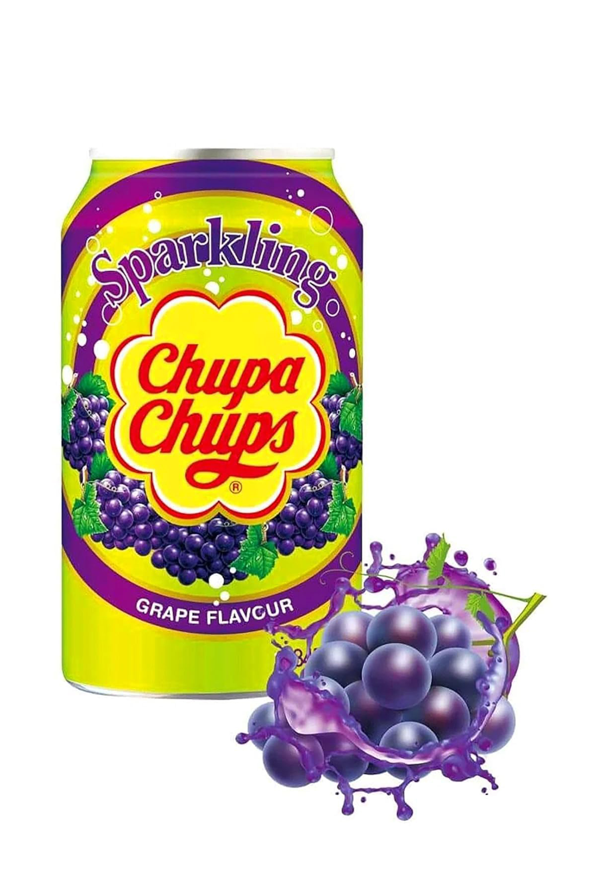 Chupa Chups Sparkli̇ng Grape Flavour 345 Ml
