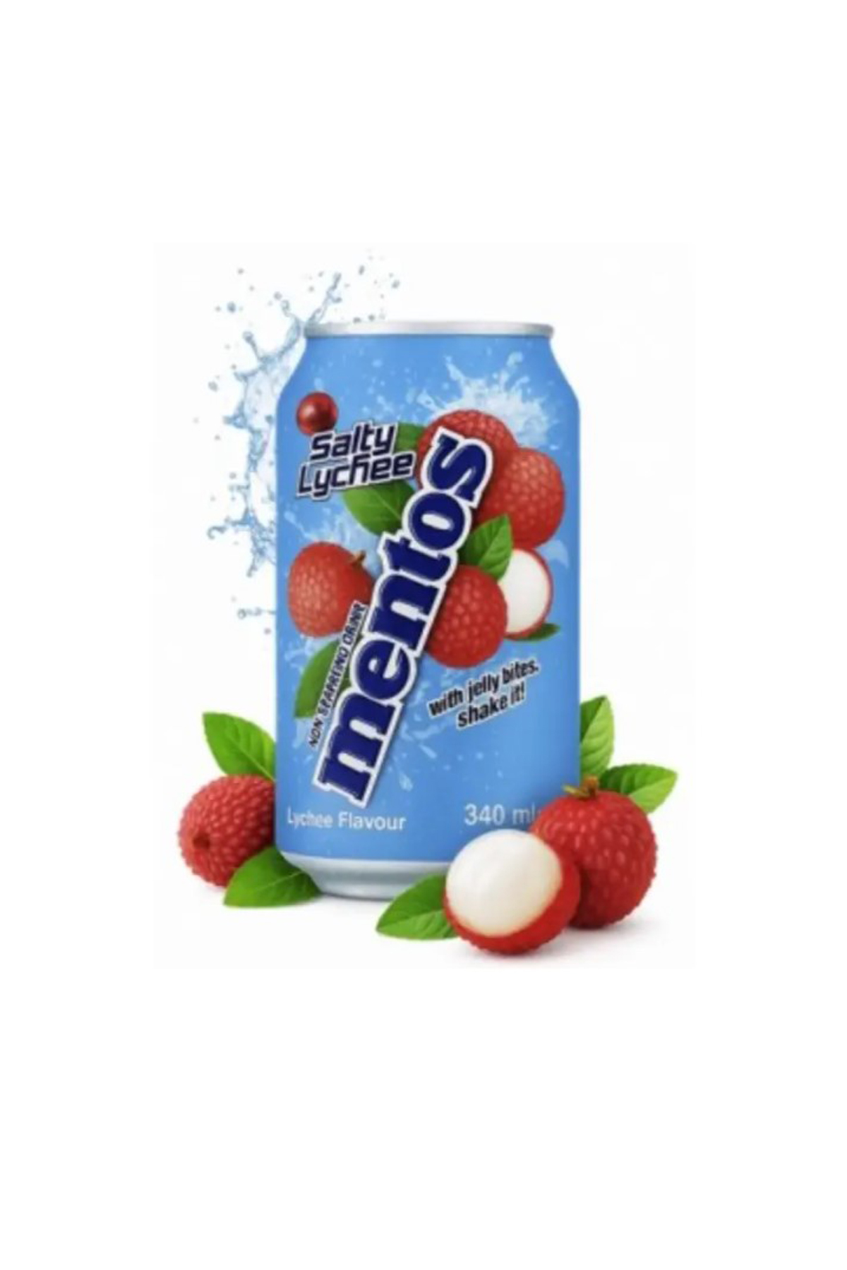 Mentos Non-Sparkling Drink Salty Lychee 340 ml