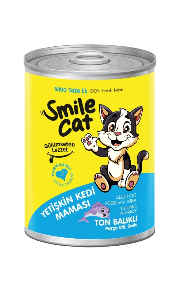 Smile Konserve Kedi Maması Ton Balıklı 400 Gr