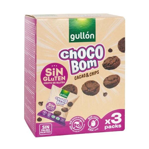 GULLON GLUTENSİZ KAKAOLU ÇİK.PARÇALI KURABİYE 120 GR