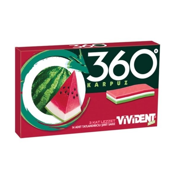 Vivident 360 Karpuz Aromalı Sakız 33 gr