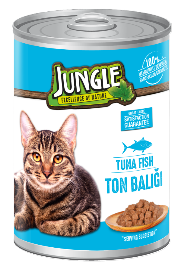 Jungle Konserve Kedi Maması Ton Balıklı 400 Gr