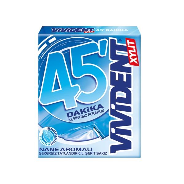 Vivident 45 Dakika Nane Aromalı Sakız 33 gr