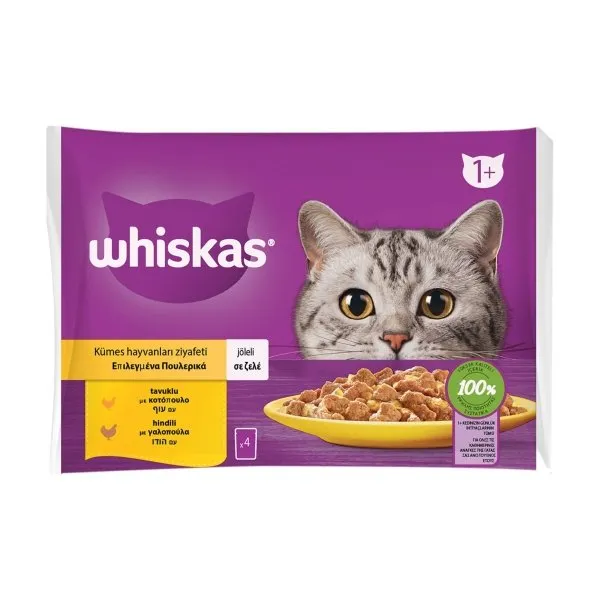 Whiskas Pouch Kümes Hayvanları 85 Gr 4'Lü  Paket