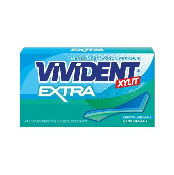 Vivident Extra Mentol Nane Aromalı Sakız 26 gr