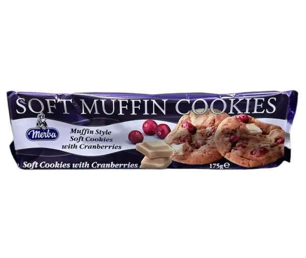 Merba Soft Muffin Cranberries Cookies 175 Gr