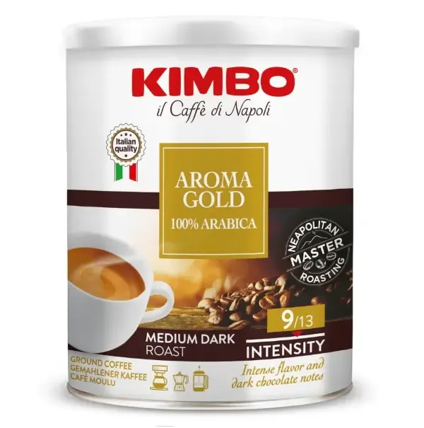 KİMBO AROMA GOLD %100 ARABİCA FİLTRE KAHVE TENEKE KUTU 250 GR