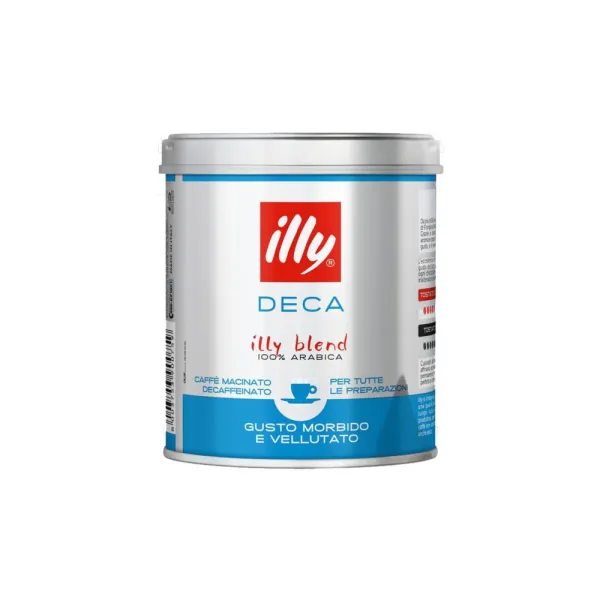 Illy Decaffeinato Ground Coffee (Kafeinsiz Kahve) Teneke 125 Gr