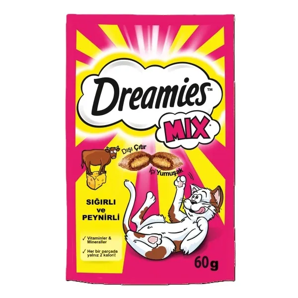 Dreamies Kedi Ödül Maması Sığırlı Peynirli 60 Gr