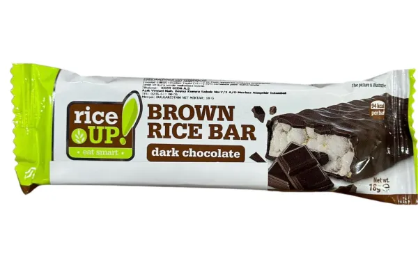 Rice Up Brown Rice Bar Dark Chocolate 18 Gr