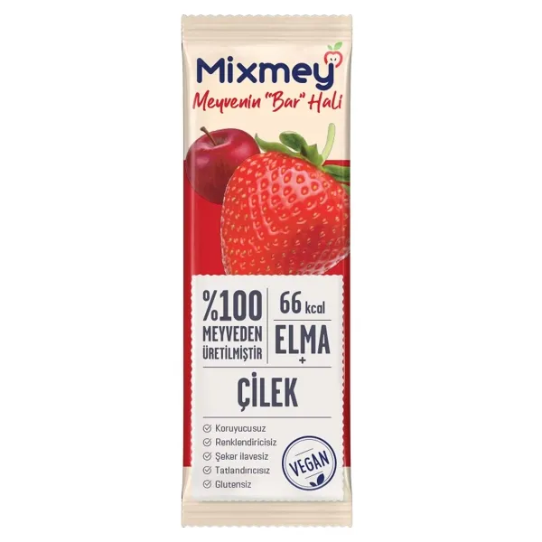 Mixmey Meyve Bar Çilek & Elma 20 Gr