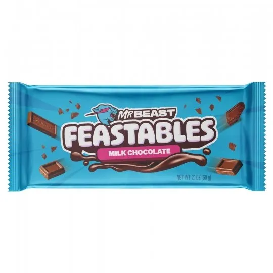 MR BEAST FEASTABLES MİLK CHOCOLATE BAR 60 GR 