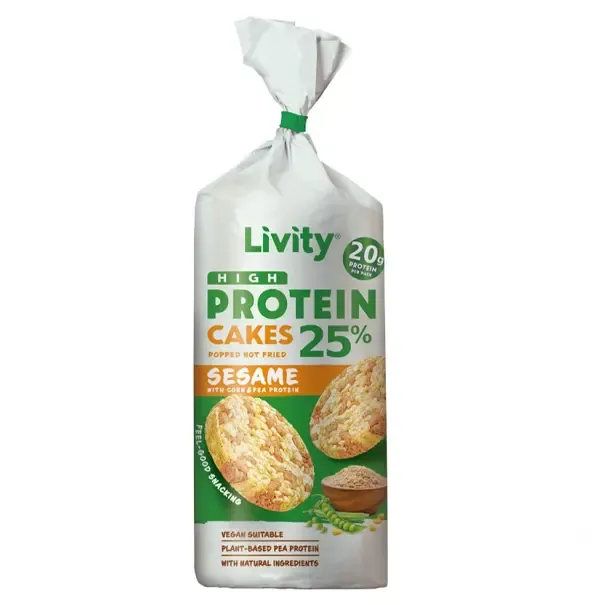 LİVİTY HING %25 PROTEIN CAKES POPPED NOT FRIED 80 GR