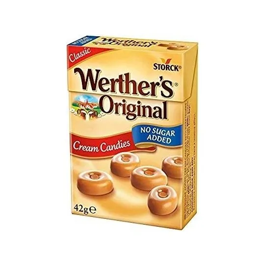 WERTHER'S ORIGINAL CREAM CANDIES ŞEKER SUGAR FREE 42 GR 