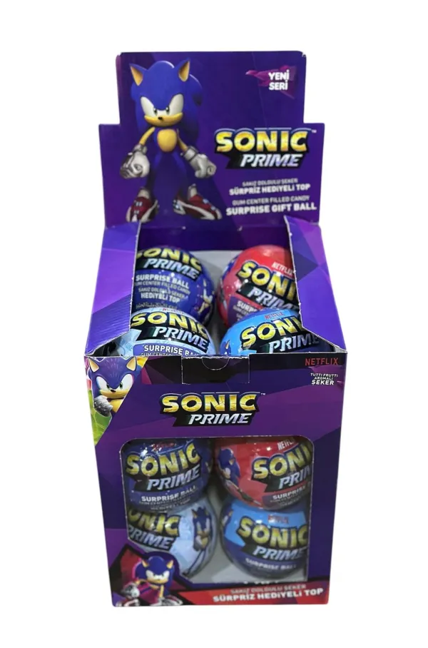 Sonic Şekerli Sürpriz Hediyeli Top 15 Gr