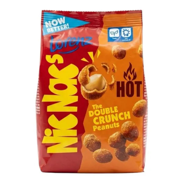 LORENZ NİCNACS HOT ACILI KAVRULMUŞ YER FISTIĞI 110 GR