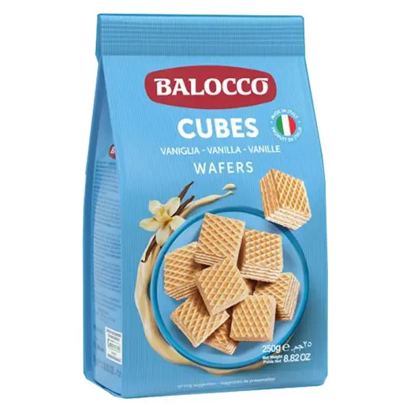 Balocco Wafers Milk Vanilla Küp Gofret (Vanilyalı) 250 g
