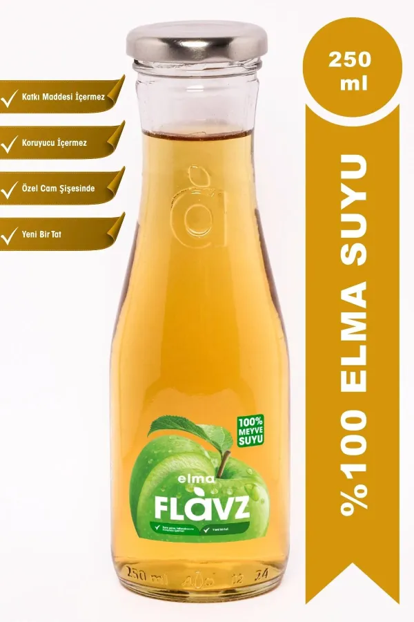Flavz %100 Elma Suyu 250 ml