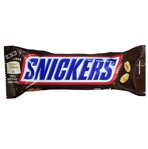 Snickers Yer Fıstıklı Bar Çikolata 35,5 Gr