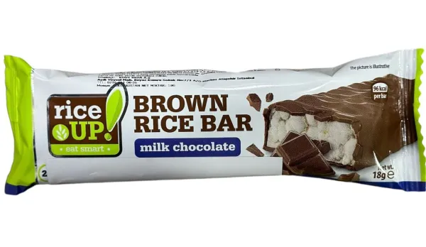 Rice Up Brown Rice Bar Milk Chocolate 18 Gr