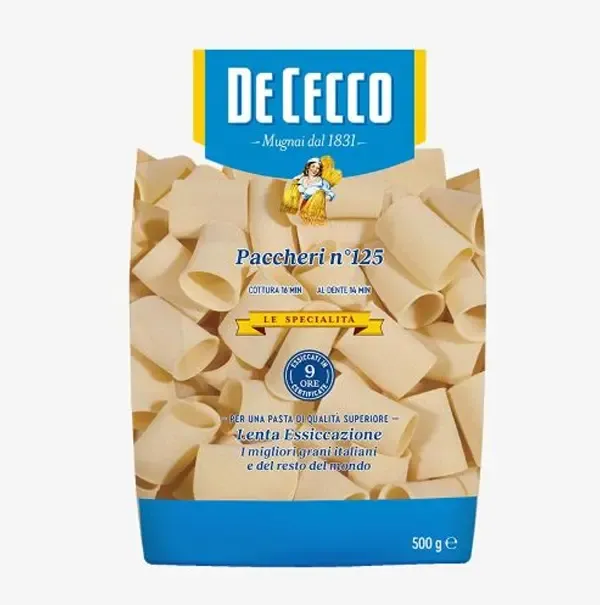 Dececco Paccheri Kalın Boru Makarna 500 Gr
