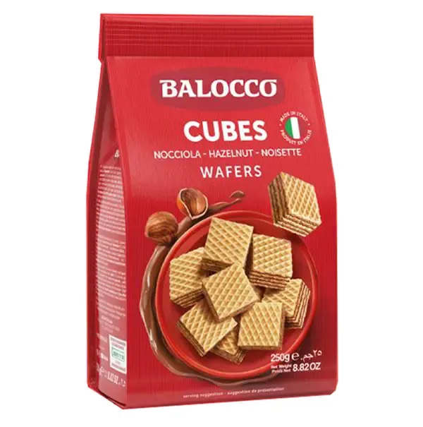 Balocco Wafers Hazelnut Küp Gofret (Fındıklı) 250 g