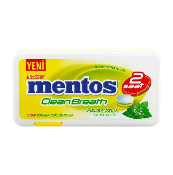 MENTOS CLEAN BREATH MELİSA ÖZLÜ ŞEKER 21 GR