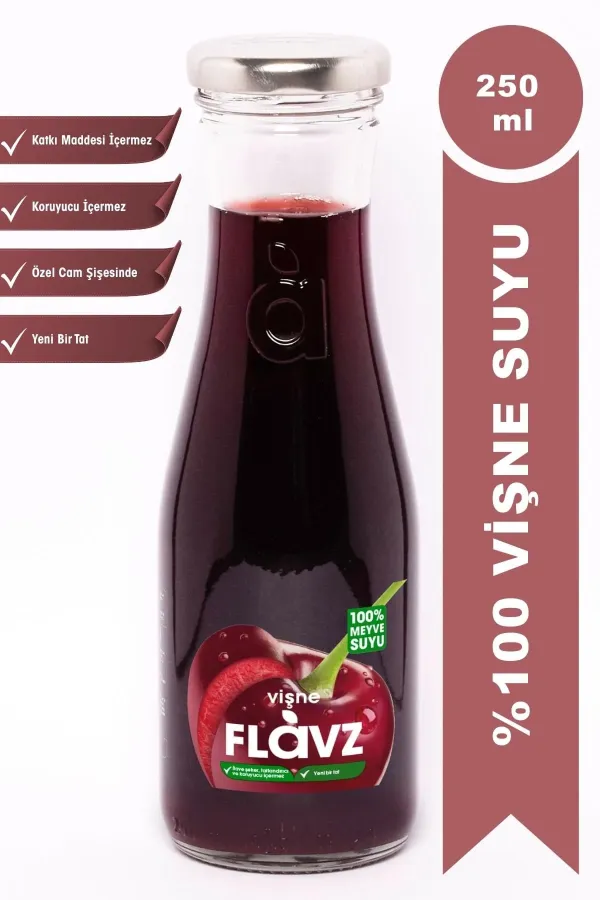 Flavz %100 Vişne Suyu 250 ml