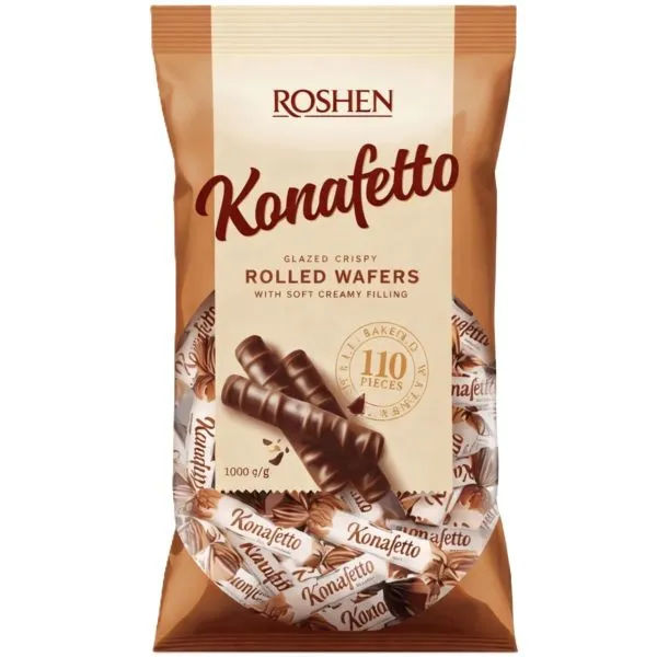 ROSHEN KONAFETTO BLANC (RULO GOFRET ) 1 KG