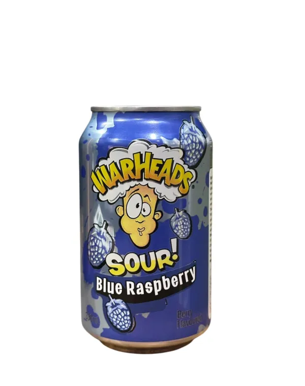 WARHEADS SOUR BLUE RASPBERRY SODA 330 ML